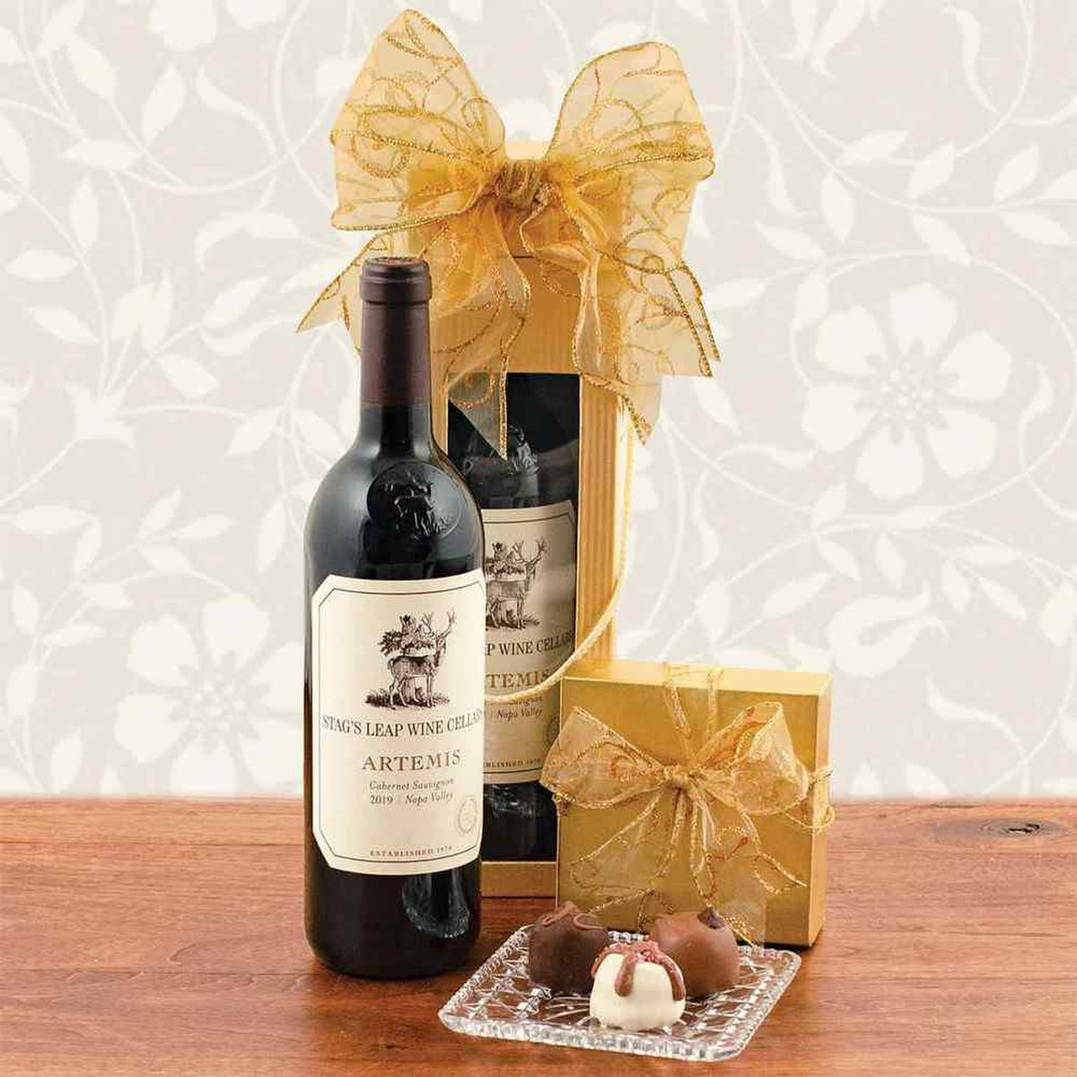 Stags Leap Artemis Cab Sauv and Truffles Gift Basket